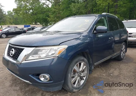 2014 Nissan Pathfinder Platinum from USA, damaged, VIN 5N1AR2MM2EC605206